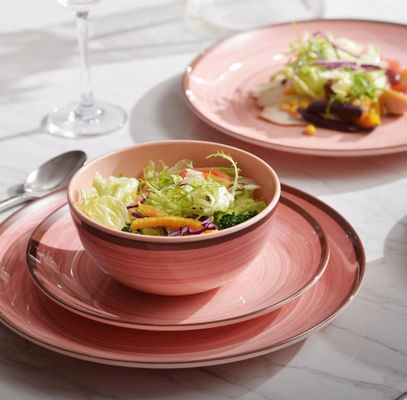 12 sztuk melaminowego zestawu naczynia do kolacji talerze i miski na 4 osoby