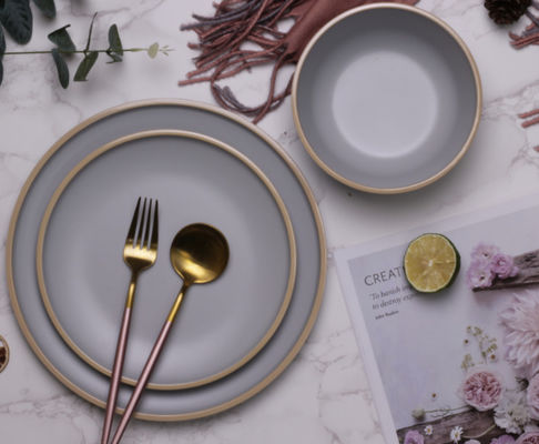 Melaminowe talerze i miski 12 sztuk