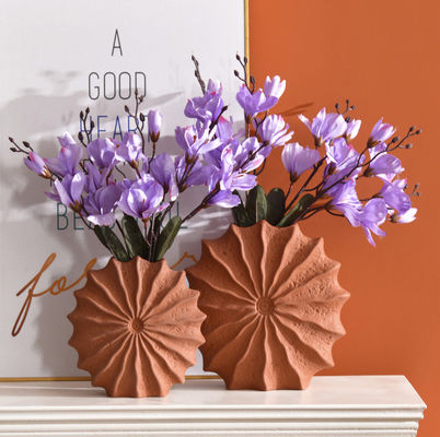 Wazon ceramiczny do wystroju wnętrz zestaw 2 sztuk, wazon z terakoty, wazony na kwiaty, wazon z suszonymi kwiatami, wazon na kwiaty cięte, dekoracje jesienne