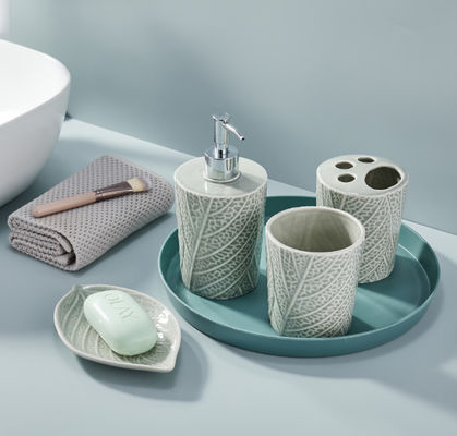 Wsparcie do szczoteczek do zębów, zestaw ceramicznych akcesoriów do łazienki, prezent na Święto Dziękczynienia, dekoracja łazienki, zapiekarka do mydium, rękawiczka