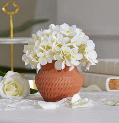 Bez mikrofalówki Bezpieczna, rustic ceramiczna wazonka bez ołowiu