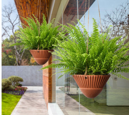 Wisiające, rustic ceramiczne wazony odporne na pęknięcia