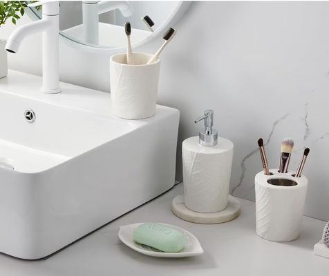 Bez ołowiu, ceramiczne zębówki, akcesoria do łazienki, zestaw 4 sztuk.