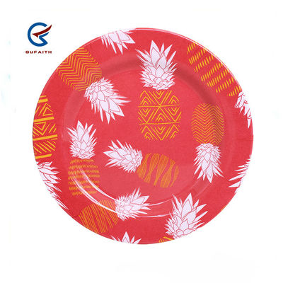 3PCS Red Melamine Dinnerware Set For Camping Indoor Outdoor Use Kitchen