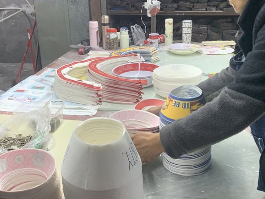 Niestandardowy melamin Decal Papier do różnych kształtów naczynia stołowe