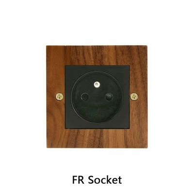 Wygodny moduł Wi-Fi Panel przełącznika światła z drewna macierzystego 10A 16A 110v-250v 86*86mm