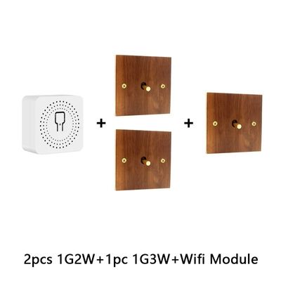 110 Volt Light Switch Panel 86x86mm WiFi IEEE 802.11b/G/N