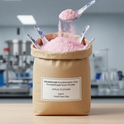 SHUANGYAN Różowy proszek z żywicy formaldehydu moczanu melaminowego stosowany do łyżeczek 20 kg/ torebkę z papieru kraftowego
