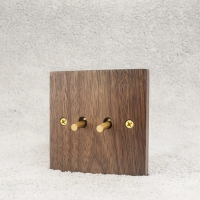 Smart Home Essential Light Switch Panel Solid Wood Wi-Fi Voice Command