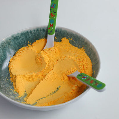 Żółty proszek melaminowo-formaldehydowy klasy spożywczej GUFAITH do produkcji talerzy, kubków, tac, misek i łyżek do użytku domowego, hotelowego, piknikowego